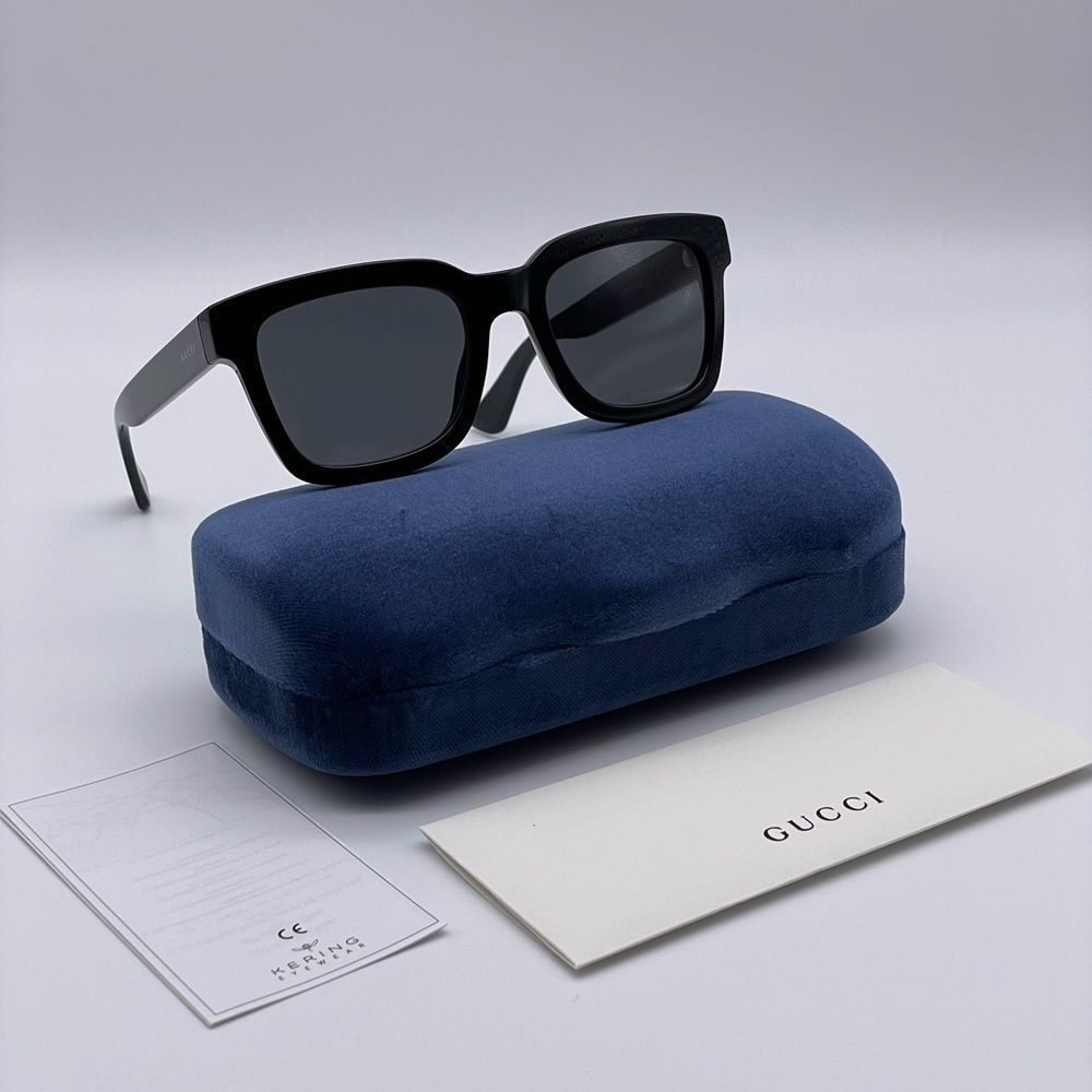 BRAND NEW GUCCI GG0001SN 001 Black/Black Smoke Men Sunglasses - Picture 10 of 12